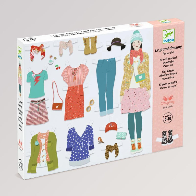 Papierkunst: Der große Kleiderschrank von Djeco