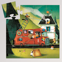 Puzzle: Feuerwehrauto - 16 Teile von Djeco