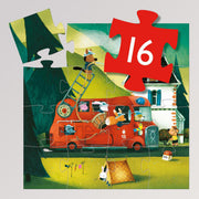 Puzzle: Feuerwehrauto - 16 Teile von Djeco
