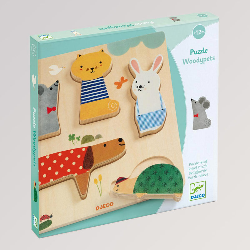 Relief Puzzle: Woodypets von Djeco