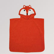 Bio-Badeponcho Fuchs von Fürnis - Bademantel für Kinder in rot