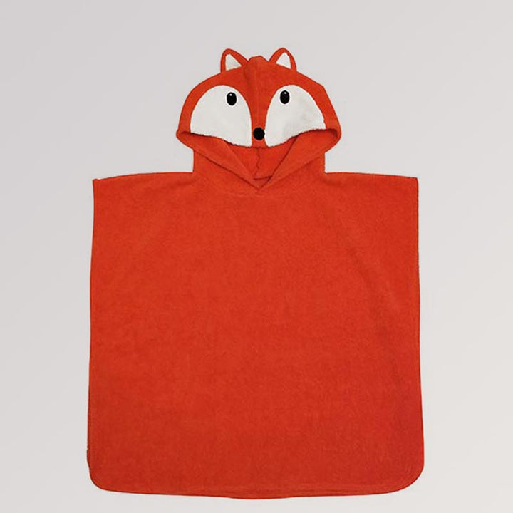 Bio-Badeponcho Fuchs von Fürnis - Bademantel für Kinder in rot