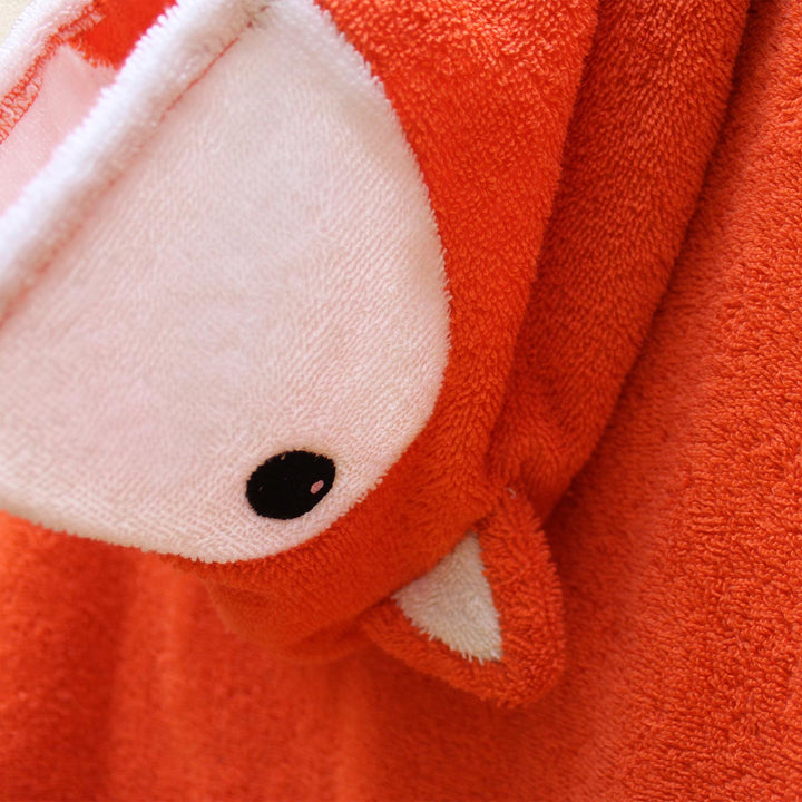Bio-Badeponcho Fuchs von Fürnis - Bademantel für Kinder in rot