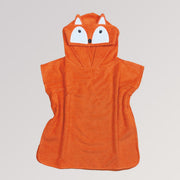 Bio-Badeponcho Fuchs von Fürnis - Bademantel für Kinder in rot