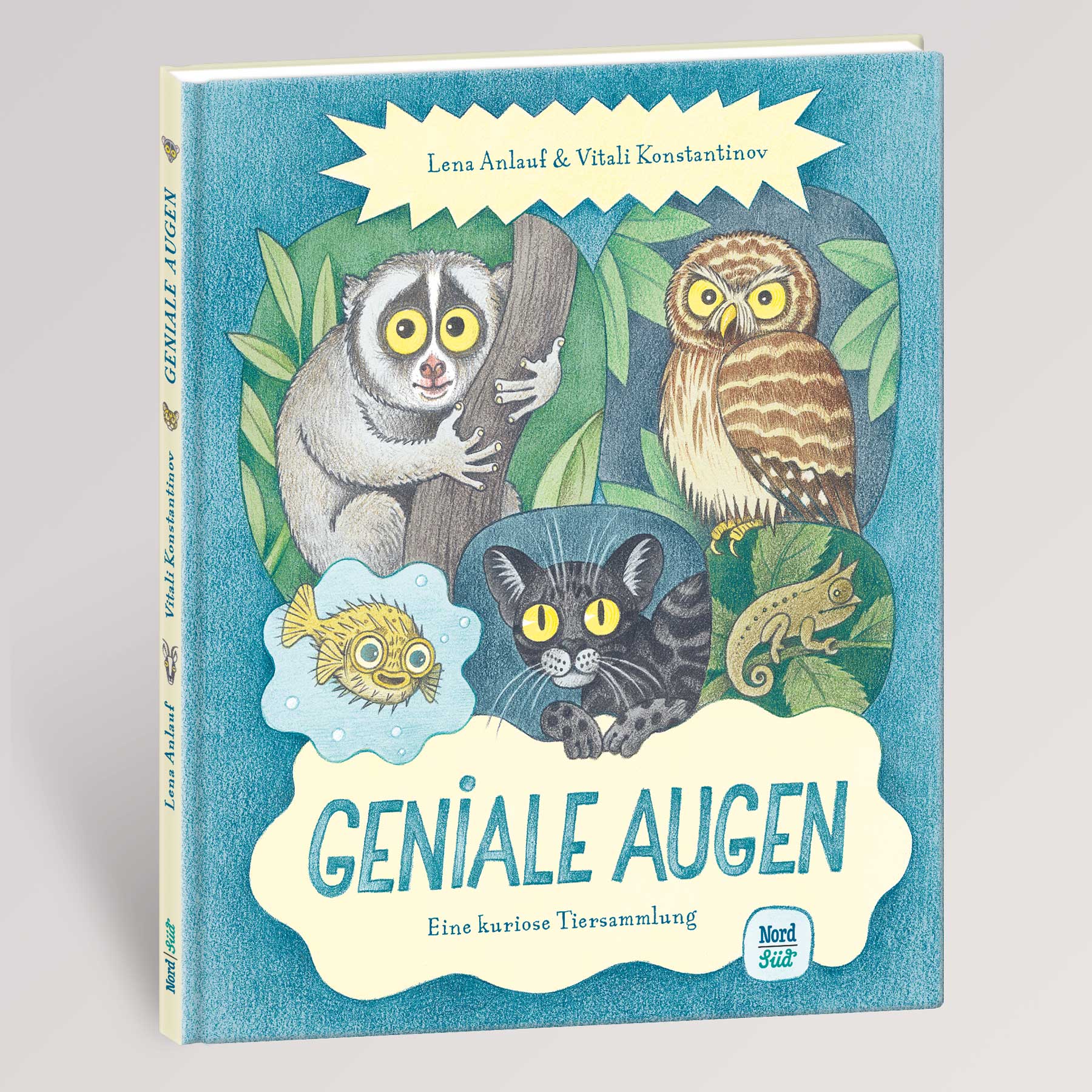 Kinderbuch "Geniale Augen - Eine kuriose Tiersammlung" - Cover