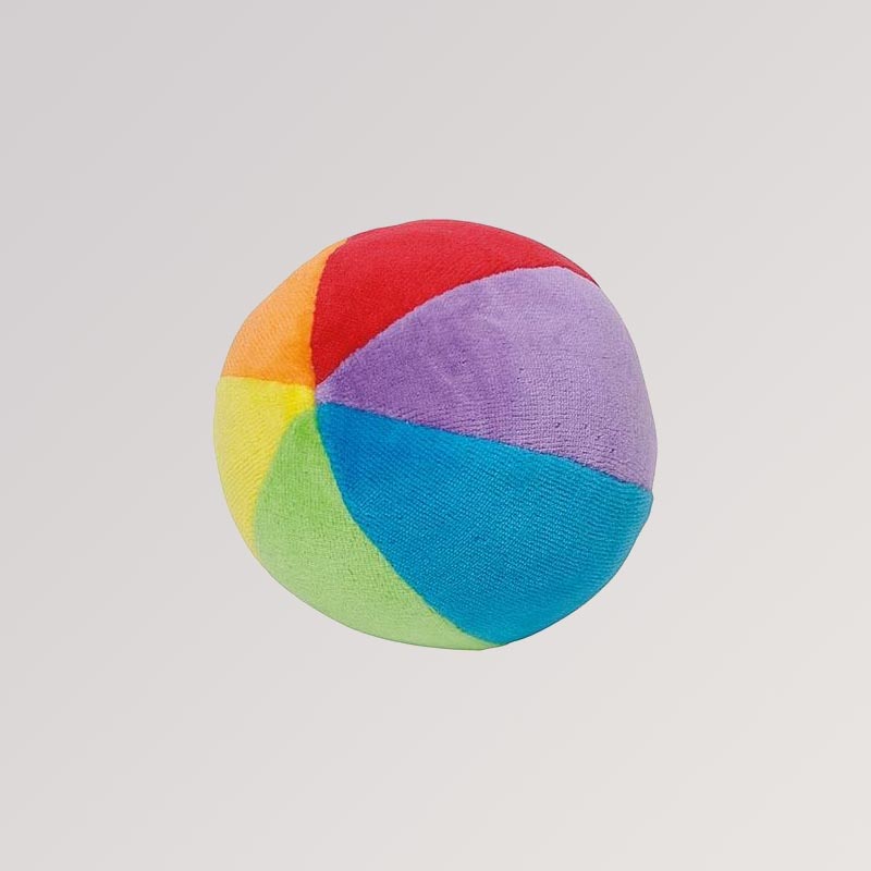 Ball mit Rassel, Regenbogen von goki