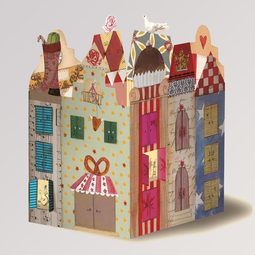 Transparentleuchte Adventskalender: Häuser von Graetz Verlag