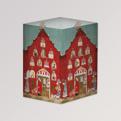 Transparentleuchte Adventskalender: Rotes Haus von Graetz Verlag
