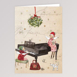 Adventskalender Klappkarte: Klavier von Graetz Verlag