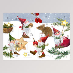 Adventskalender Klappkarte: Wichtel von Graetz Verlag