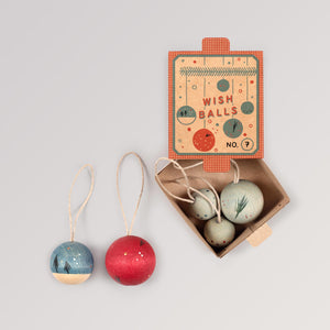 Grapat Ornamente No7 Wish Balls - Weihnachtsbaumschmuck aus Holz