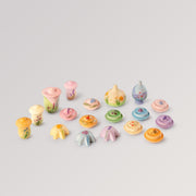 Flower Meadow von Grapat: handbemalte Blumen aus Holz