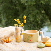 Hello Summer - Holzfiguren und Holzschale von Grapat und Ostheimer