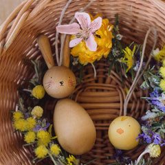 Hop and Beep - Oster-Oranamente von Grapat in Korb