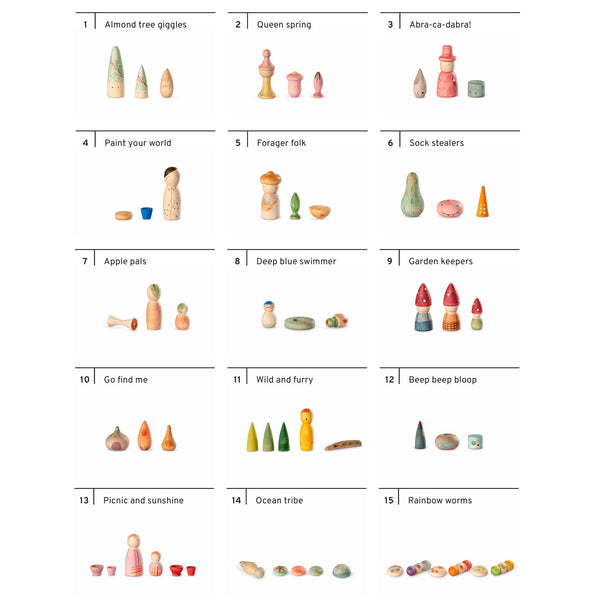 Lucky Lucky 4 (4. Edition) von Grapat - alle Figuren Übersicht beschriftet
