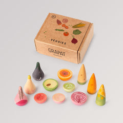 Veggies von Grapat - handbemaltes Holzgemüse mit Box