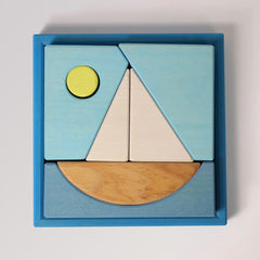 Grimm's Bauspiel blau für Kinder