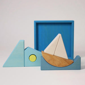 Grimm's Bauspiel blau für Kinder