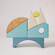 Grimm's Bauspiel blau für Kinder
