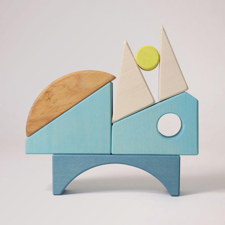 Grimm's Bauspiel blau für Kinder
