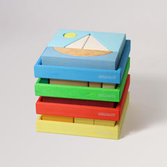 Grimm's Bauspiel blau für Kinder