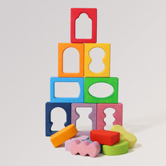 Grimm's Bauspiel Fenster für Kinder ab 1 Jahr