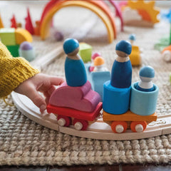 Bauspiel Holzzug von Grimms