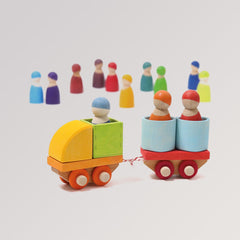 Bauspiel Holzzug von Grimms