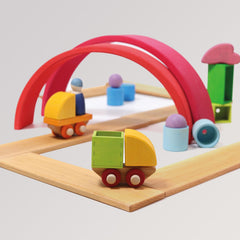 Bauspiel Holzzug von Grimms