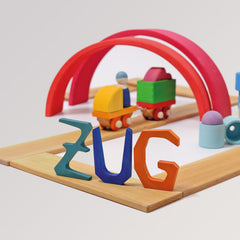 Bauspiel Holzzug von Grimms