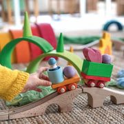 Bauspiel Holzzug von Grimms