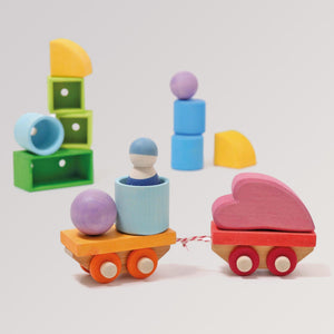 Bauspiel Holzzug von Grimms