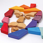 Bauspiel Regenbogenlöwe von Grimm's - in bunten Farben