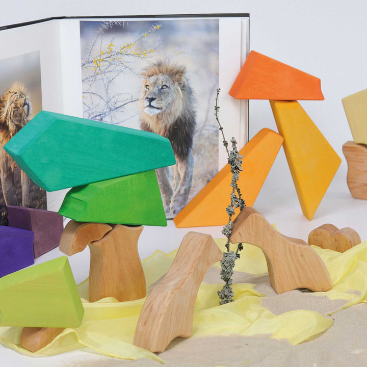 Bauspiel Regenbogenlöwe von Grimm's