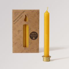 Bienenwachs-Kerzen (12 Stück), Bernstein (100%)