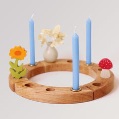 Grimm's Bienenwachskerzen 10% in Farbe hellblau