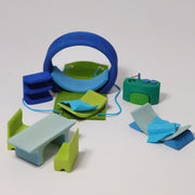 Blaues Bauhaus von Grimms
