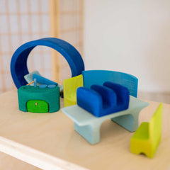 Blaues Bauhaus von Grimms