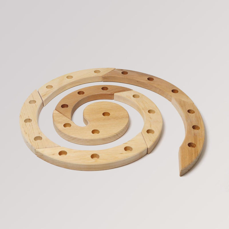 Geburtstagsspirale natur aus Holz von Grimms