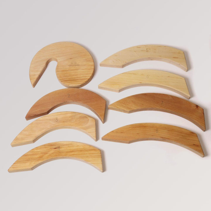 Geburtstagsspirale natur aus Holz von Grimms