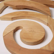 Geburtstagsspirale natur aus Holz von Grimms