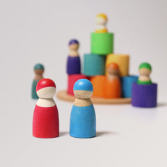 Sieben Freunde in Holzschälchen von Grimms