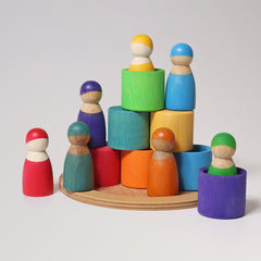 Sieben Freunde in Holzschälchen von Grimms