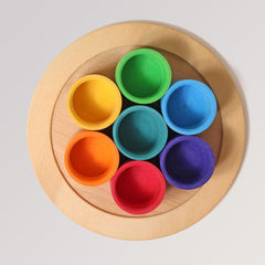 Sieben Freunde in Holzschälchen von Grimms