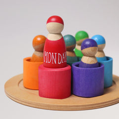 Sieben Freunde in Holzschälchen von Grimms