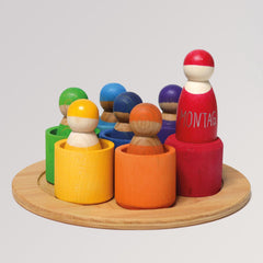 Sieben Freunde in Holzschälchen von Grimms