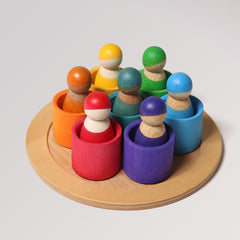 Sieben Freunde in Holzschälchen von Grimms