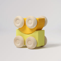 Grimm’s Stapel-Autos Gelb für Kinder ab 0 Jahren