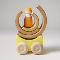 Grimm’s Stapel-Autos Gelb für Kinder ab 0 Jahren