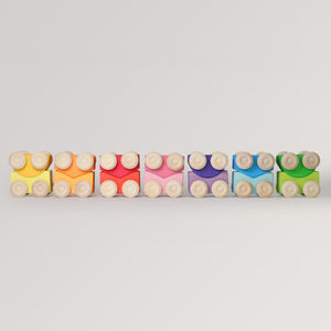 Grimm’s Stapel-Autos Gelb für Kinder ab 0 Jahren